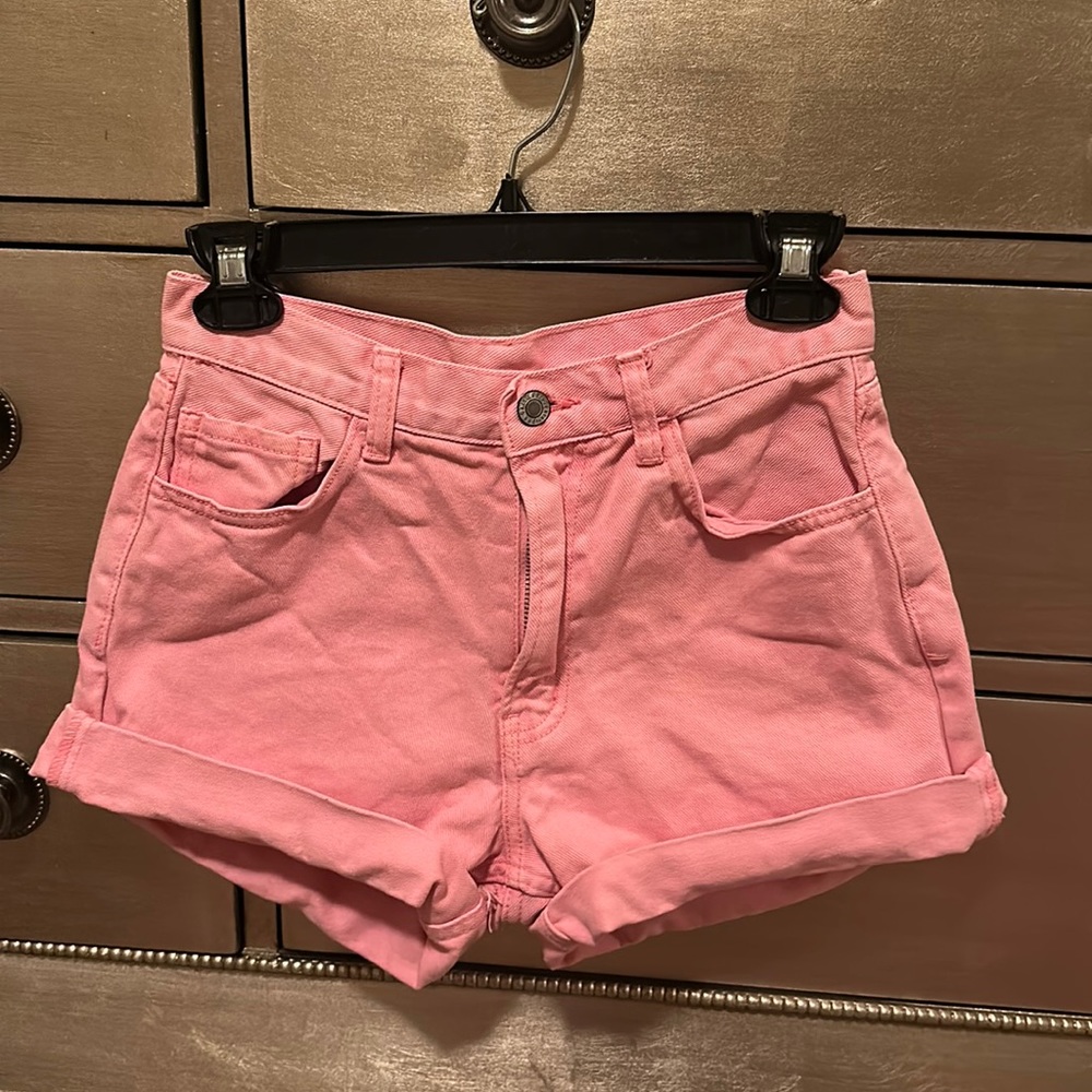 Brandy Melville/John Galt Pink Jean Shorts